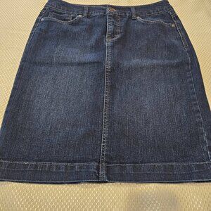 Women's Style & Co. Denim Skirt Dark Blue Size 6